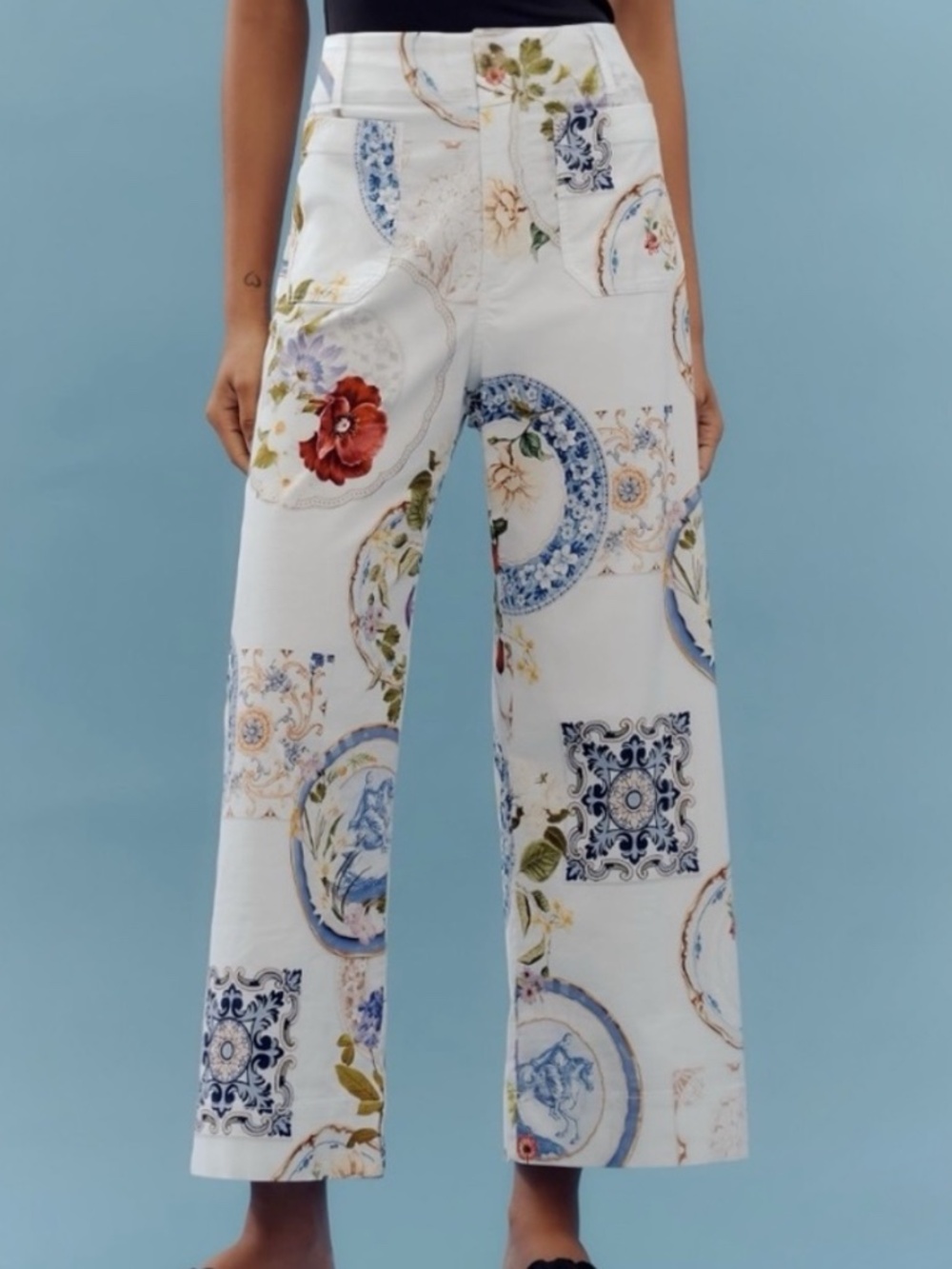 Maeve Anthropologie Colette Crop Pant